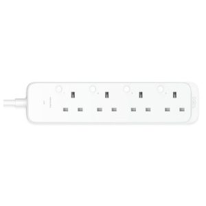 TP-LINK – TP-LINK (TAPO P304M) Smart Wi-Fi Power Strip, 4 Outlets, App/Voice Control, Surge Protection, Energy Monitoring, Matter Certified