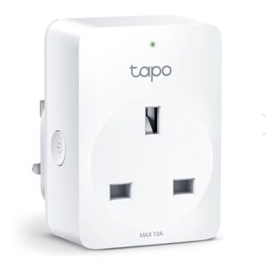 TP-LINK – TP-LINK (TAPO P100) Mini Smart Wi-Fi Socket, Remote Access, Scheduling, Away Mode, Voice Control