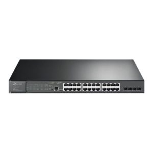 TP-LINK – TP-LINK (SG3428MP) JetStream 28-Port Gigabit L2 Managed Switch with 24-Port PoE+, 4 SFP Slots, Rackmountable