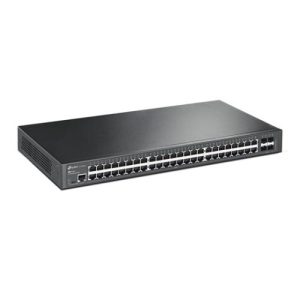 TP-LINK – TP-LINK (SG3452) JetStream 48-Port Gigabit L2 Managed Network Switch with 4 SFP Slots, L2/L3/L4 QoS, Fanless, Rackmountable