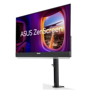 ASUS – Asus 21.5″ Portable IPS Monitor (ZenScreen MB229CF), 1920 x 1080,  USB-C PD 60W, Speakers, Kickstand, C-Clamp, Partition Hook, Subwoofer