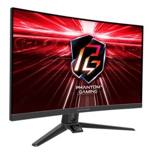 ASROCK – Asrock 27″ FHD Curved Monitor (PG27F15RS1A), 1920 x 1080, 1ms, 2 HDMI, DP, 240Hz, HDR 10, Tilt/Swivel, VESA