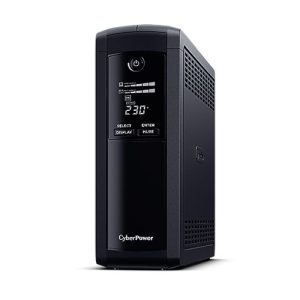 CYBERPOWER – CyberPower Value Pro 1600VA Line Interactive Tower UPS, 960W, LCD Display, 8x IEC, AVR Energy Saving, 1Gbps Ethernet