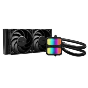 BEQUIET – Be Quiet! Silent Loop 3 240mm ARGB Liquid CPU Cooler, 3-Chamber Pump, Large Fin Area, Silent Wings 4 PWM Fans, Black