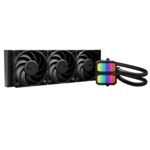 BEQUIET – Be Quiet! Silent Loop 3 360mm ARGB Liquid CPU Cooler, 3-Chamber Pump, Large Fin Area, Silent Wings 4 PWM Fans, Black