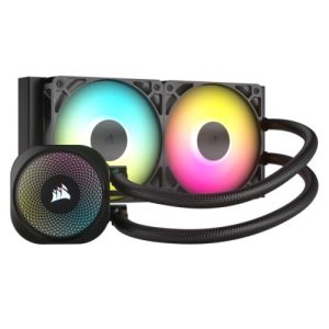 CORSAIR – Corsair NAUTILUS 240 RS ARGB Liquid CPU Cooler, RS120 ARGB Magnetic Dome Fans, RGB Pump, Daisy-Chain Connections, Black