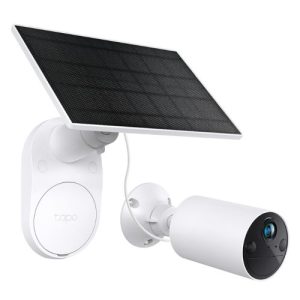 TP-LINK – TP-LINK (TAPO C410 KIT) Smart Wire-Free 2K Outdoor Security Camera & Solar Panel, 6400mAh Battery, Colour Night Vision, AI Detection, Alarms, 2-Way Audio, No Hub Required