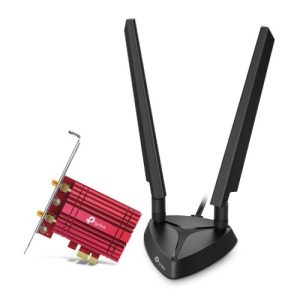 TP-LINK – TP-LINK (Archer TXE75E) AXE5400 Wi-Fi 6E Tri-Band PCI Express Adapter, Bluetooth 5.2